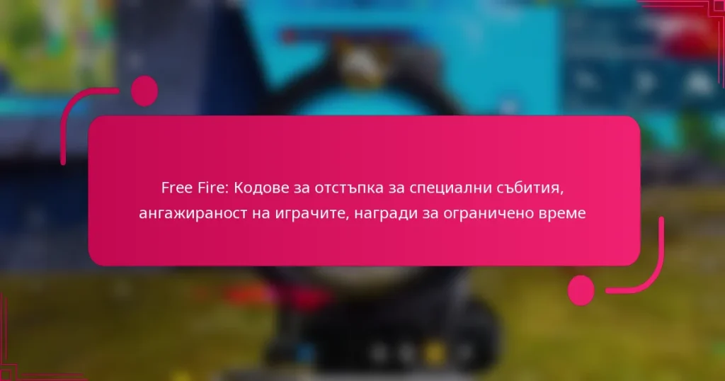 Free Fire: Кодове за отстъпка за специални събития, ангажираност на играчите, награди за ограничено време